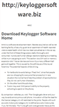 Mobile Screenshot of keyloggersoftware.biz